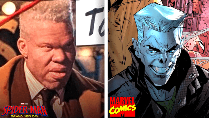 Tombstone from Spider-Man: Brand New Day on the left and from the comics on the right.