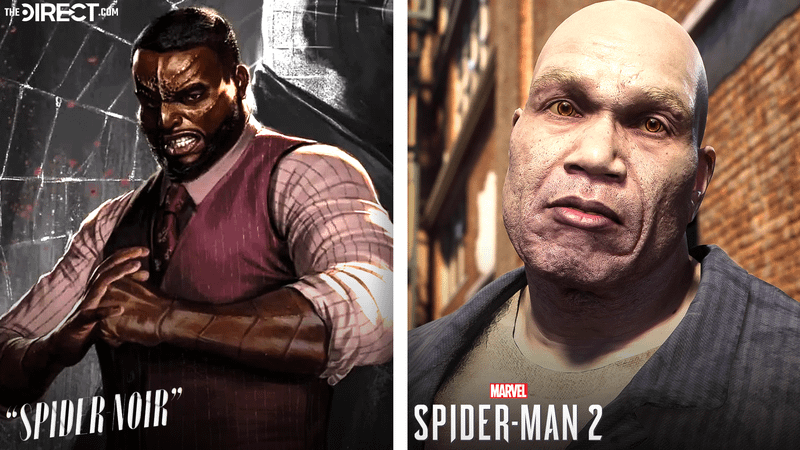 Abraham Popoola's Tombstone compared to the Spider-Man 2 game iteration.