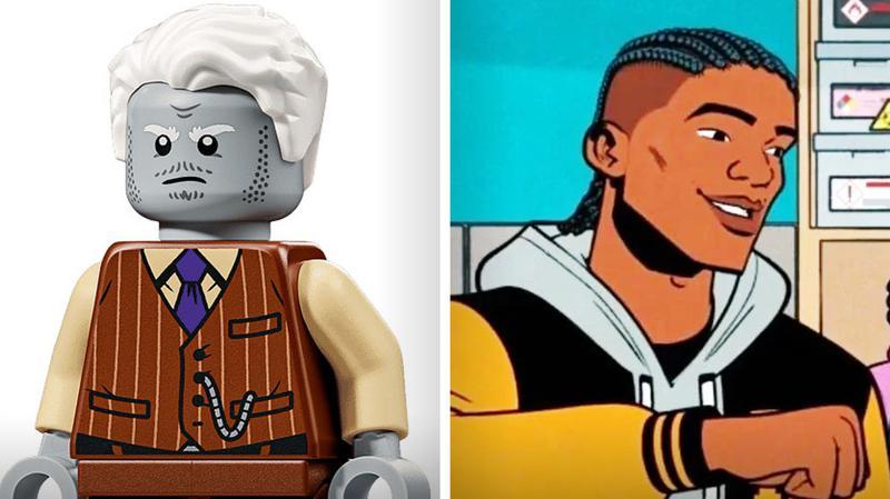 The Tombstone minifigure compared to the character in Your Friendly Neighborhood Spider-Man.