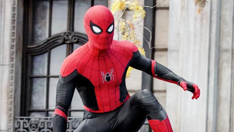 Spider-Man outside the Sanctum in Spider-Man No Way Home