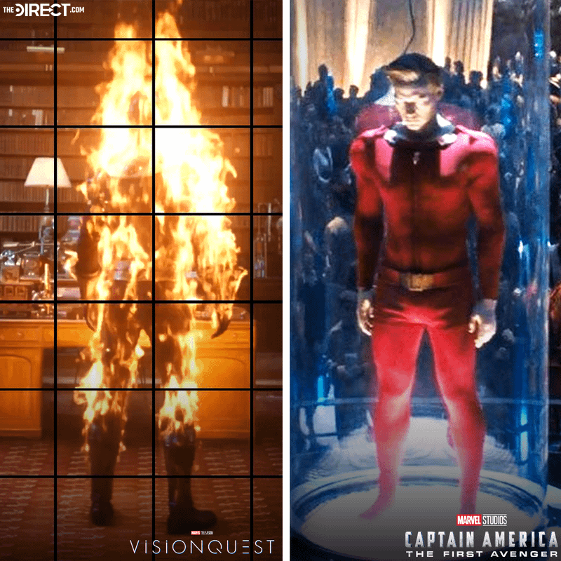 Human Torch, Jim Hammond in VisionQuest and Captain America The First Avenger.