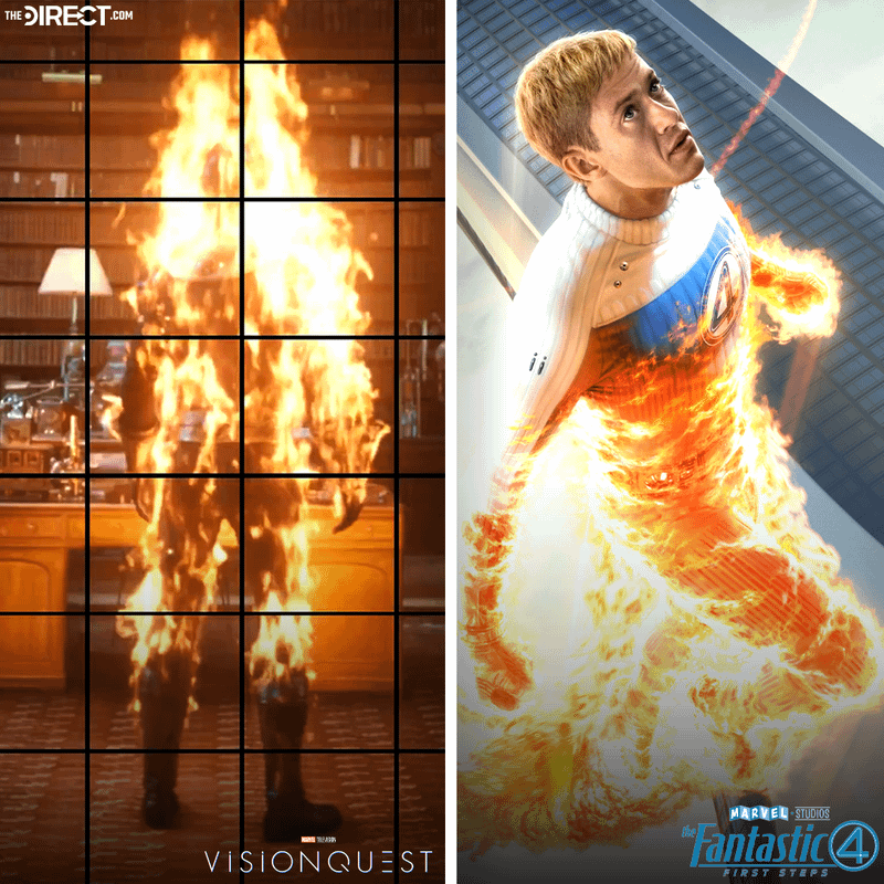 Jim Hammond Human Torch vs Johnny Storm, MCU.