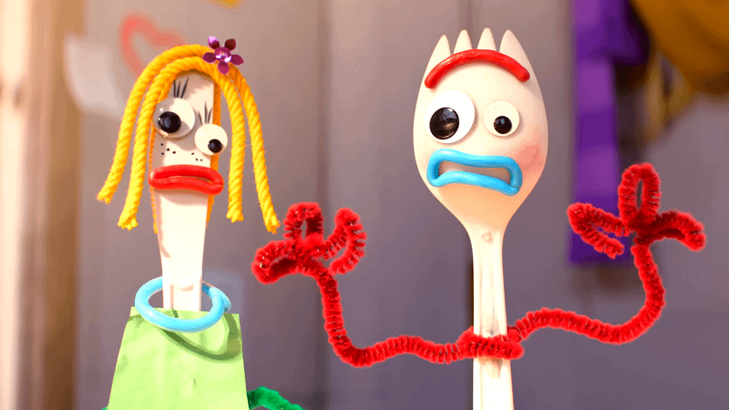 Knifey & Forky in Toy Story 5.