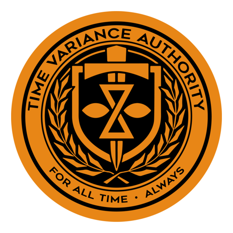 Time Variance Authority logo.