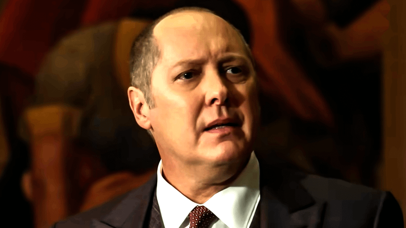 James Spader in suit and tie.