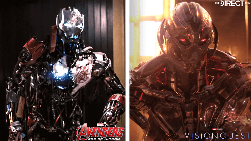 Ultron's form in Age of Ultron alongside VisionQuest.