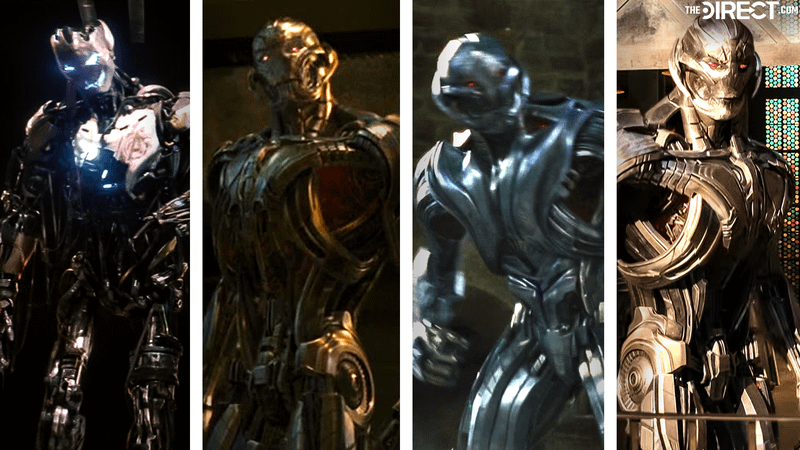 Ultron across multiple forms in Avengers: Age of Ultron and VisionQuest.