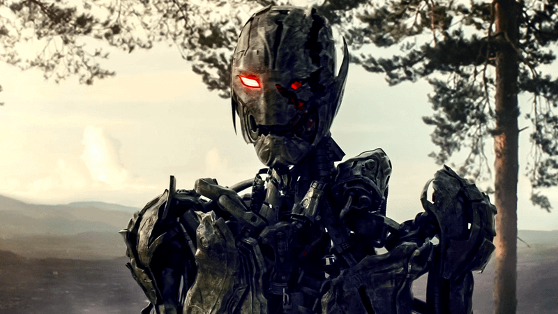 Ultron in the final scenes of Age of Ultron.