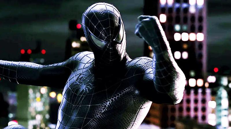 Tobey Maguire Spider-Man black suit.