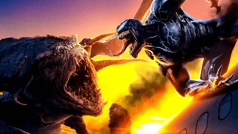 Venom fighting alien monster in 'Venom: The Last Dance.'