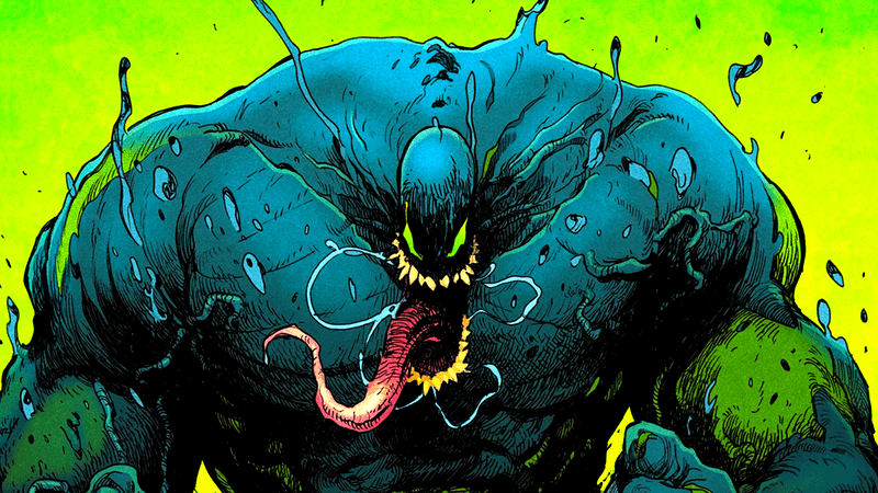 Venomized Hulk in Marvel Comics.