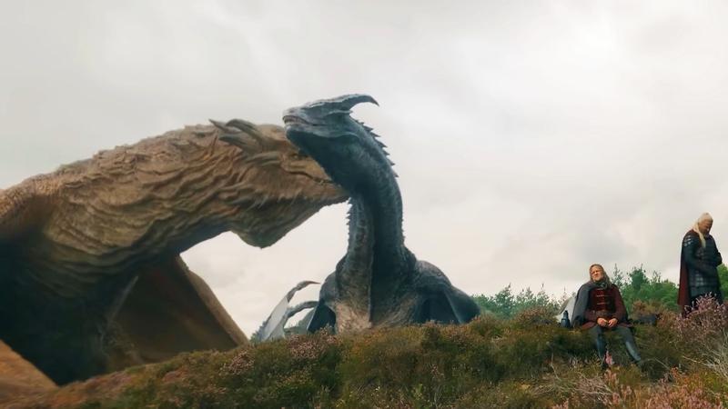 Vermithor and Silverwing in House of the Dragon.