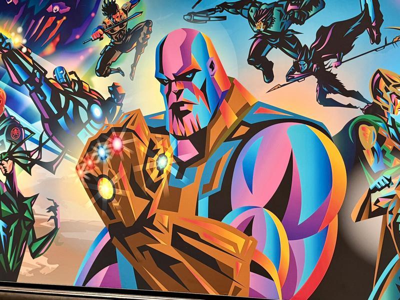 Thanos in Marvel villains art
