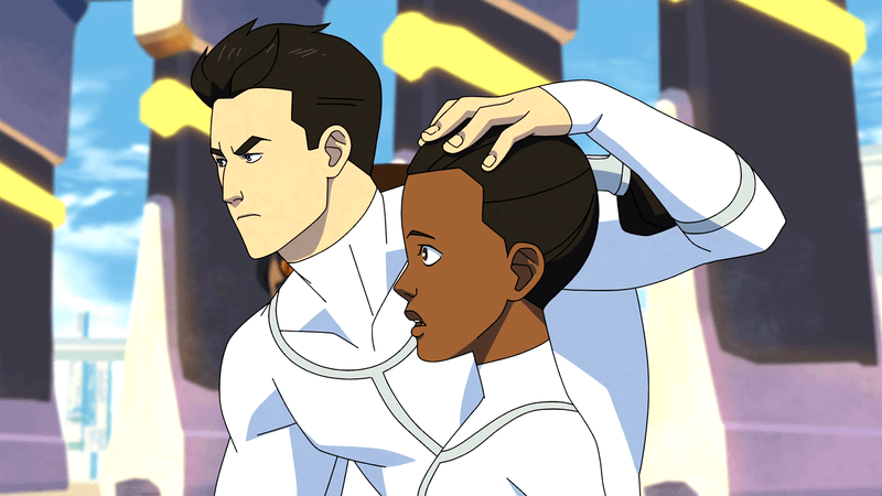 A young Nolan in Invincible Season 4, Episode 2.