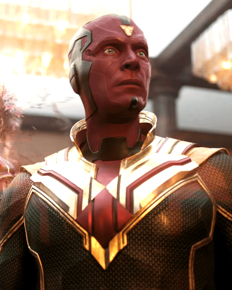 Paul Bettany's Vision's new costume in VisionQuest.