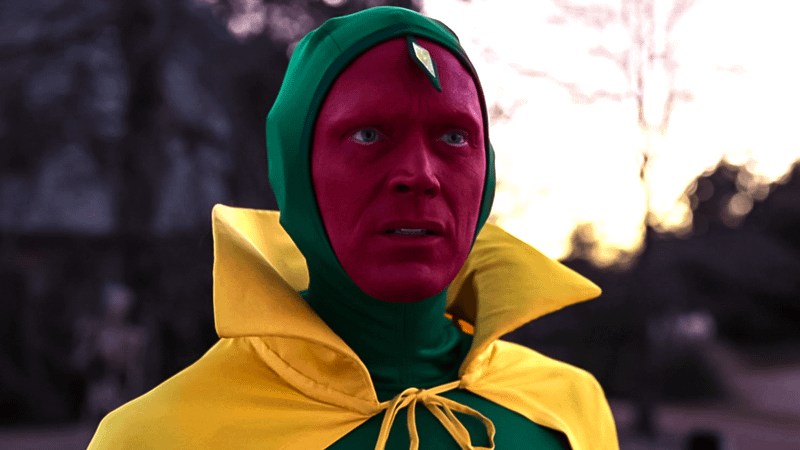 Paul Bettany as Vision in WandaVision.