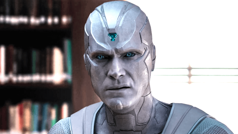 Paul Bettany as Vision looking confused in WandaVision.