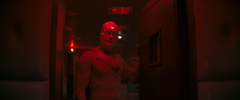 Paul Bettany's Vision saving Tommy in VisionQuest.