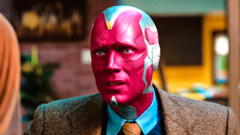 Paul Bettany as Vision in WandaVision.