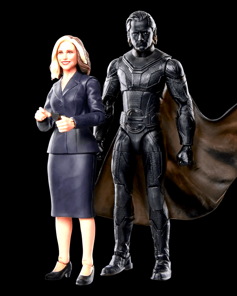 Valentina Allegra de Fontaine and the Void in Marvel Legends merch.