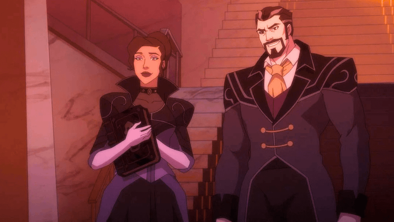Delilah and Sylas Briarwood in The Legend of Vox Machina.
