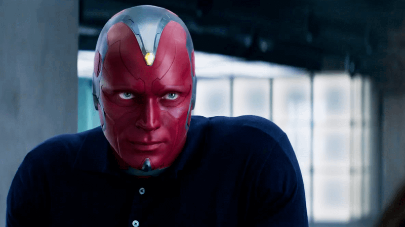 Vision staring at Wanda Maximoff.