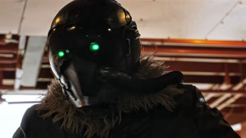 Vulture wearing his mask in Spider-Man: Homecoming.
