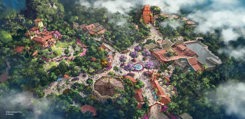 Concept art for Animal Kingdom's Dinoland, USA redo 