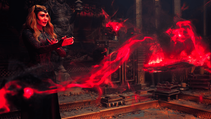 Scarlet Witch using magic in Doctor Strange in the Multiverse of Madness.