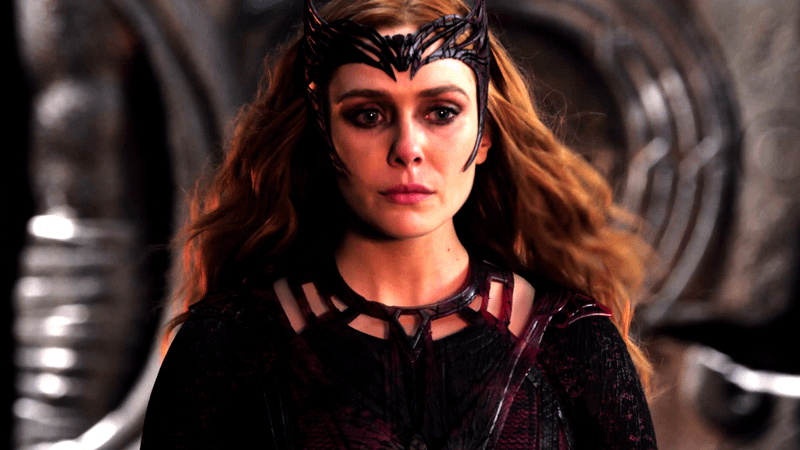 Scarlet Witch looking upset in Doctor Strange in the Multiverse of Madness.