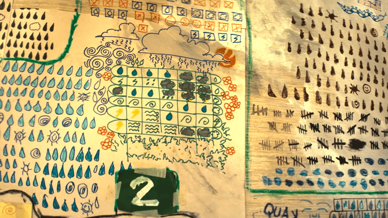 The weather chart in The Last House.