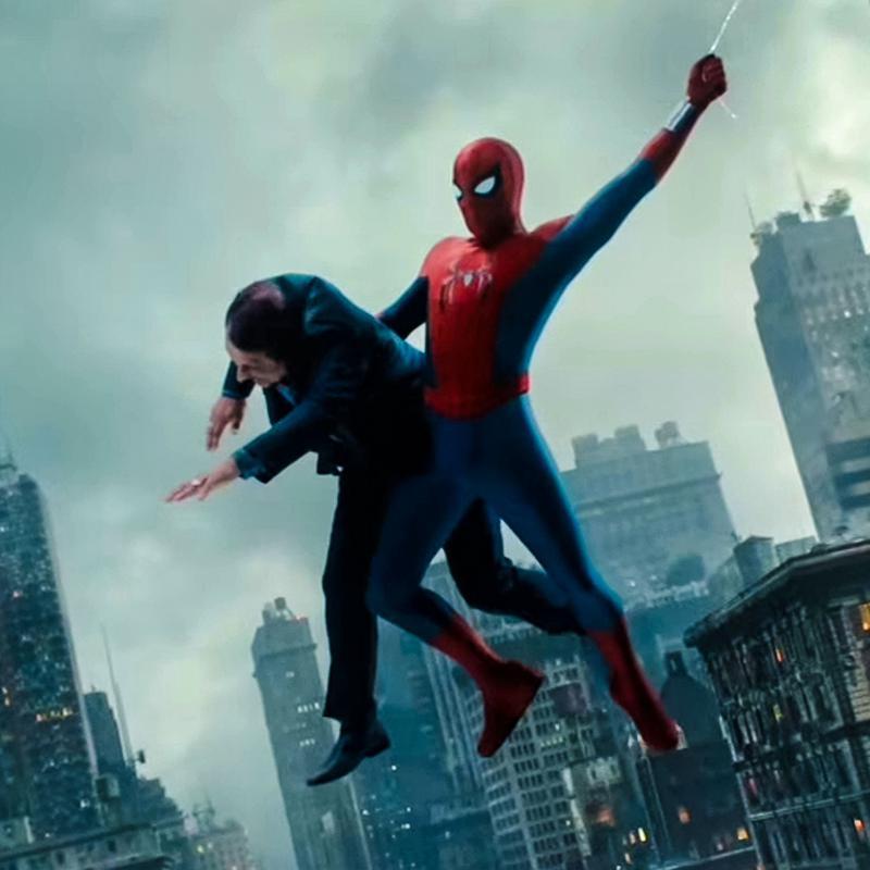 Spider-Man saving a citizen in Brand New Day.