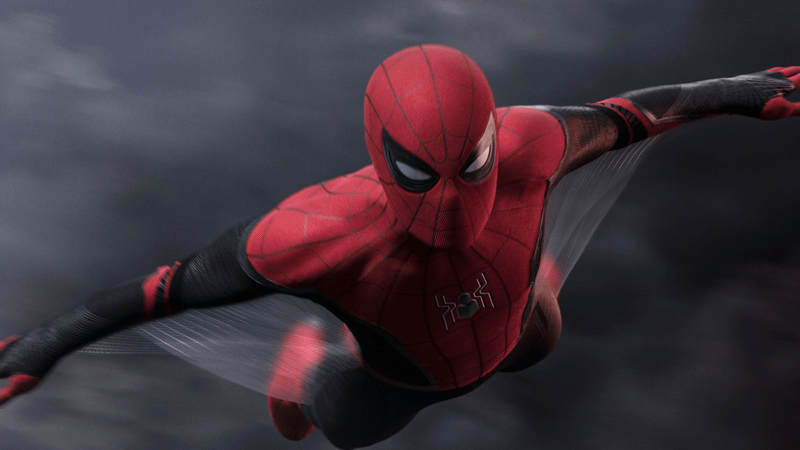 Spider-Man deploying his Web Wings in Far From Home.