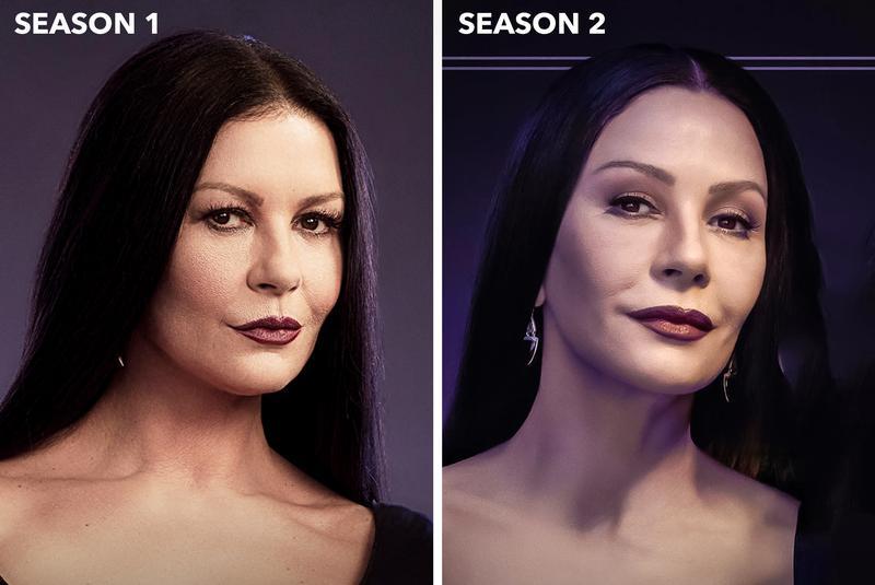Catherine Zeta-Jones as Morticia Addams in Wednesday Season 2