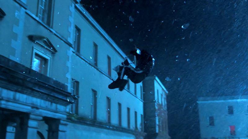 Wednesday Season 2 Part 1 ending scene Wednesday flying out window