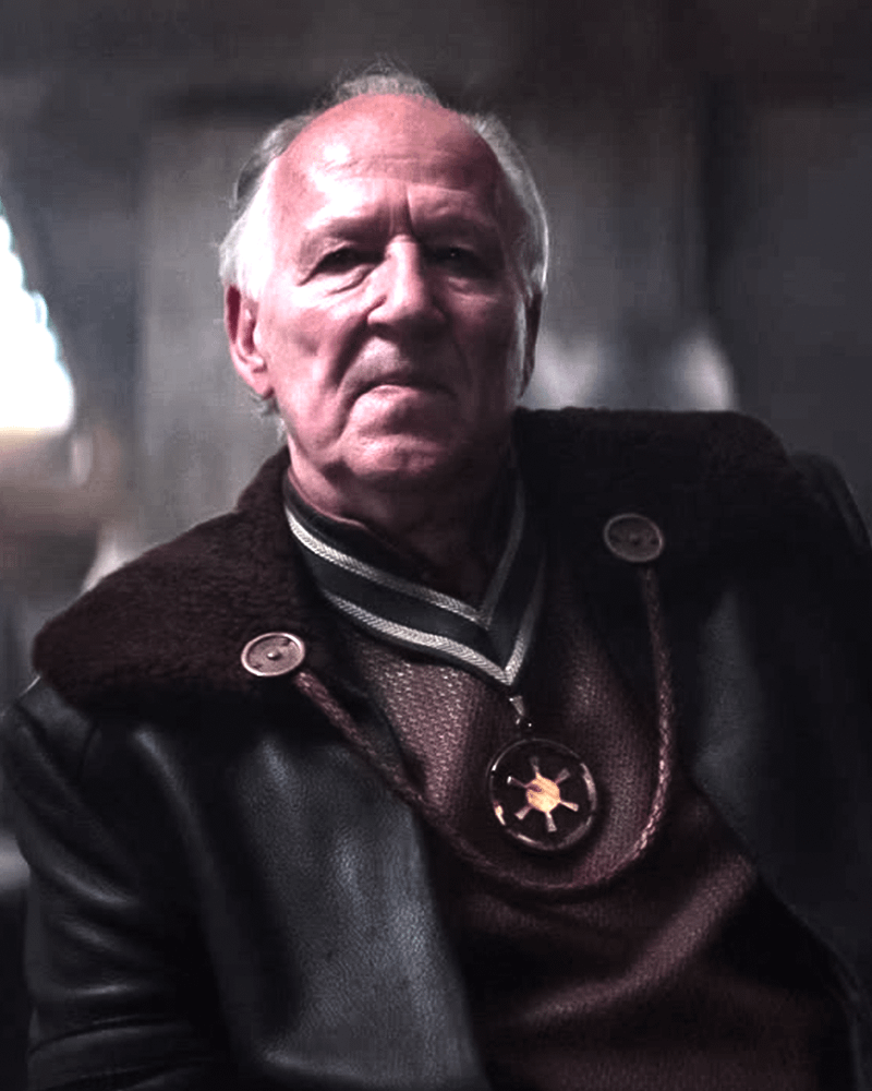 Werner Herzog as The Client in The Mandalorian.