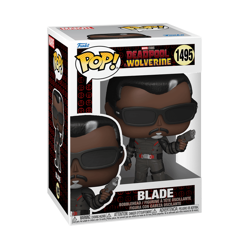 Funko Pop! of Wesley Snipes' Blade from Deadpool & Wolverine