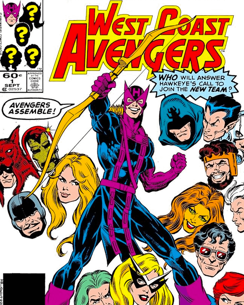 West Coast Avengers comic.