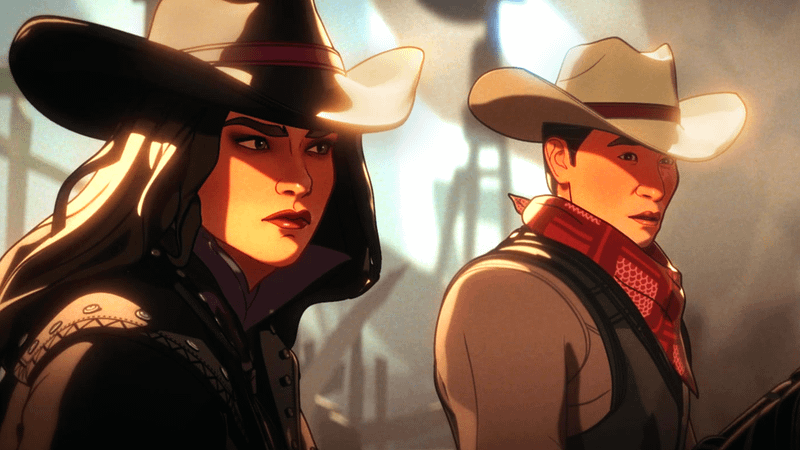 Shang-Chi and Kate Bishop in What If Season 3 Wild West