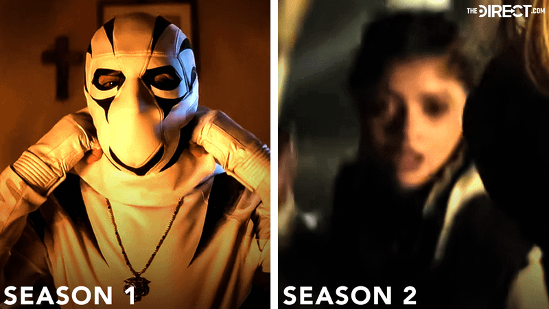 Hector Ayala as White Tiger on the left and Angela Del Toro's White Tiger on the right.