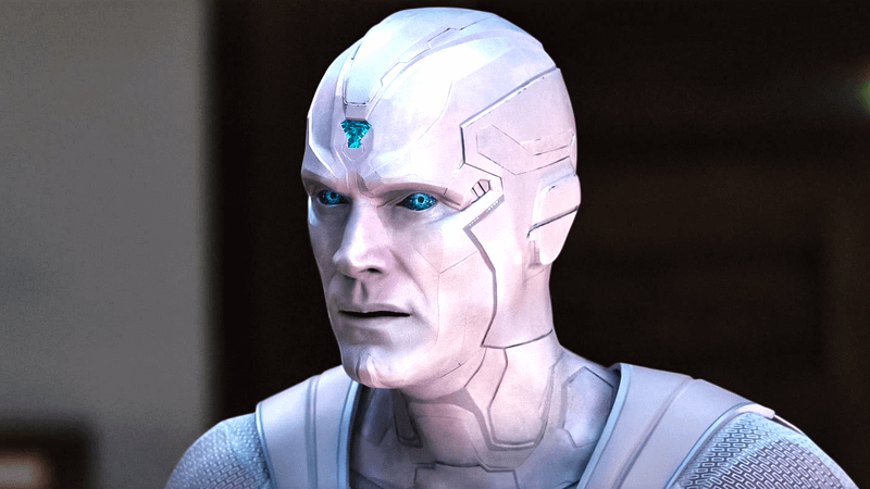 Paul Bettany as White Vision in WandaVision