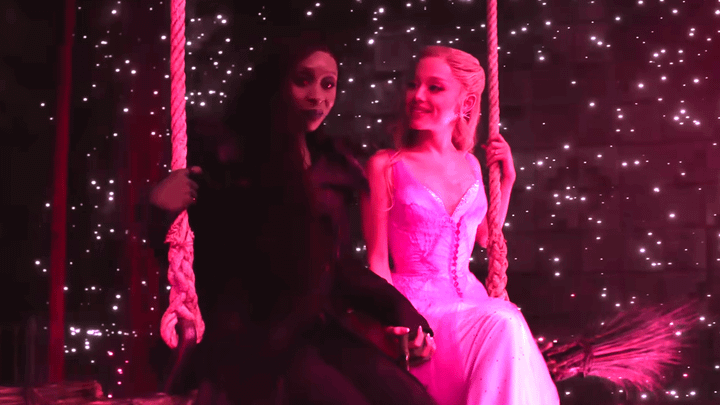 Glinda and Elphaba in Wicked