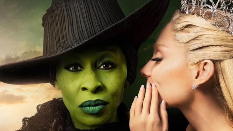 Elphaba and Glinda in Wicked Movie poster