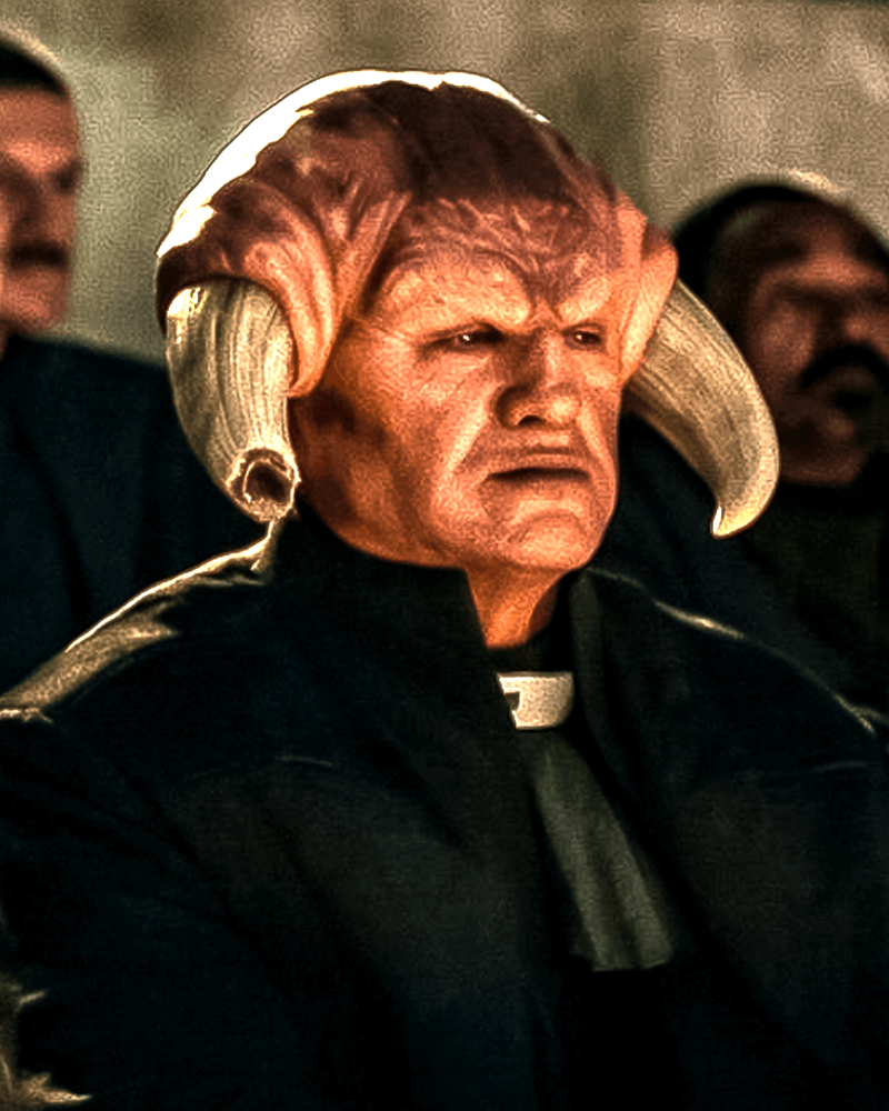 Matthew Willig as Iktotchi character in 'The Mandalorian and Grogu.'