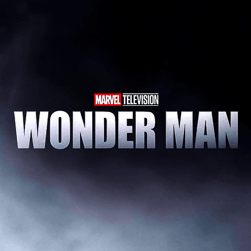 The new Wonder Man logo, featuring a new gray color and block-style lettering.