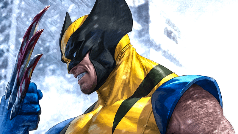 Wolverine with his claws unsheathed.
