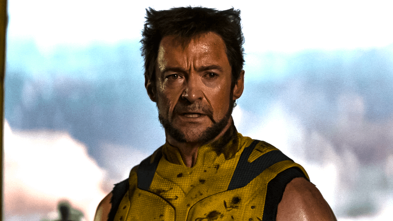 Hugh Jackman as Wolverine in Deadpool and Wolverine.