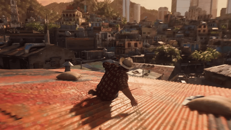 Wolverine on rooftops in Marvel's Wolverine.