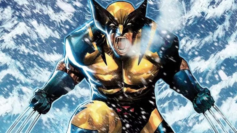 Wolverine showing his claws in Marvel Comics.