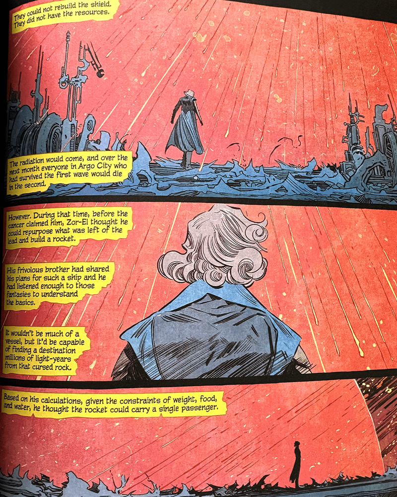comic panel from 'Woman of Tomorrow' run from DC Comics.